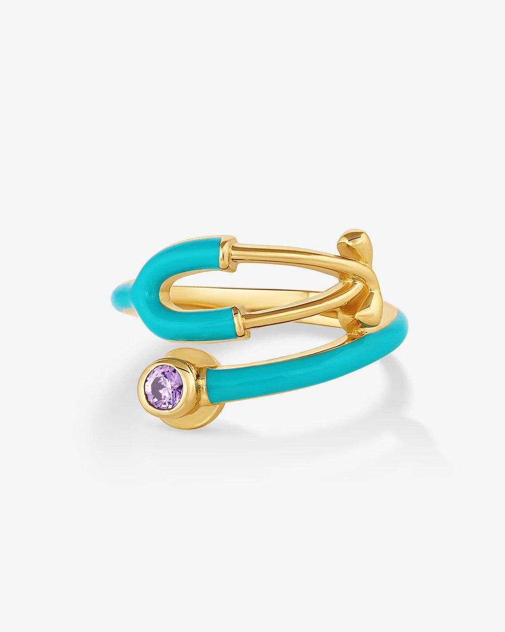 Stethoscope Enamel Ring - V Coterie